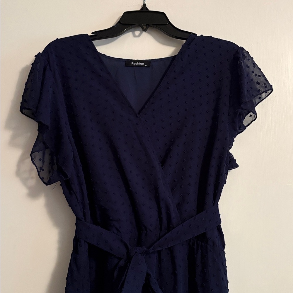 ⚜️ Classic  Navy Blue Maxi Dress
      Dress to Impress
